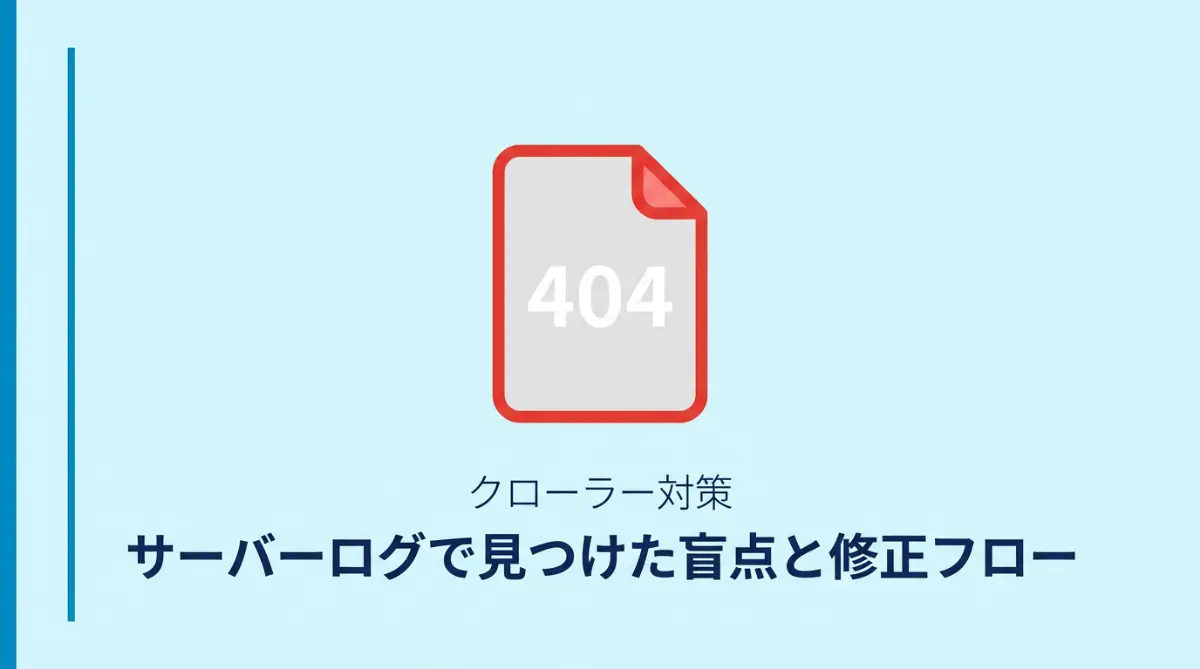 サーバーログで見つかったクローラーの404問題と修正フロー（WordPress実践ガイド）