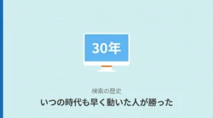 いつの時代も早く動いた人が勝った——検索30年史とAIの今
